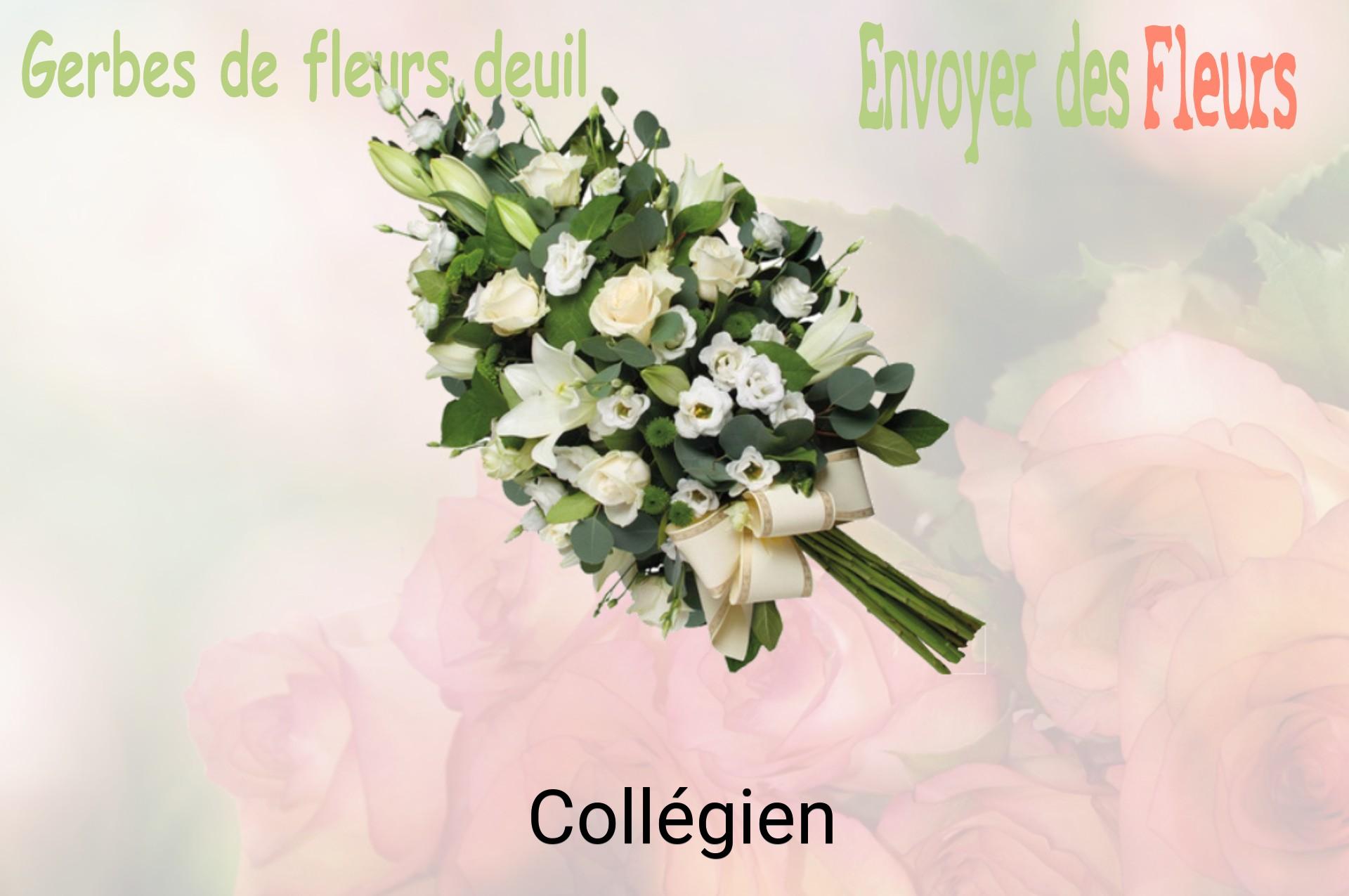 Gerbe de fleurs de deuil livrée à Collégien